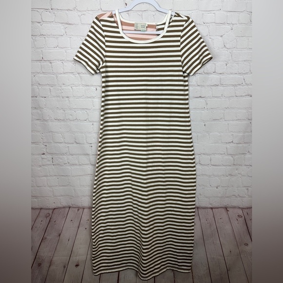 Saturday Sunday‎ by Anthropologie multi color striped cotton max dress sz S - Picture 1 of 5